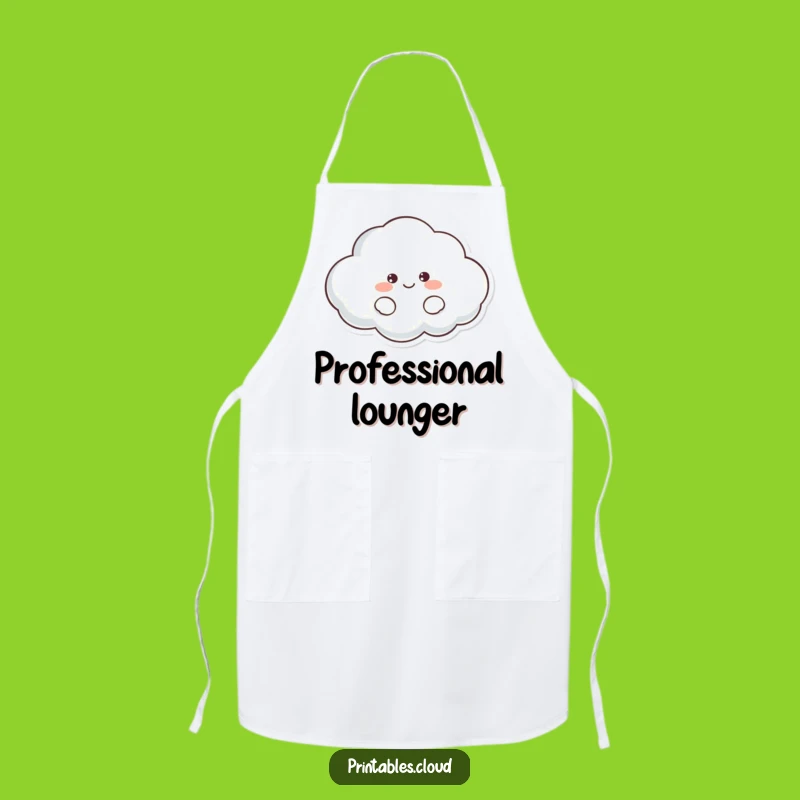 Funny Lazy Cloud Apron: Cook with a Smile, This Hilarious