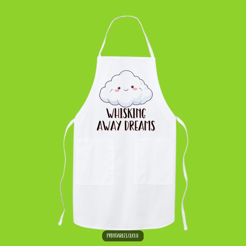 Funny Dreamy Cloud Apron: Happy Drifting, Relaxed Kitchen Fun, Perfect Funny Gift