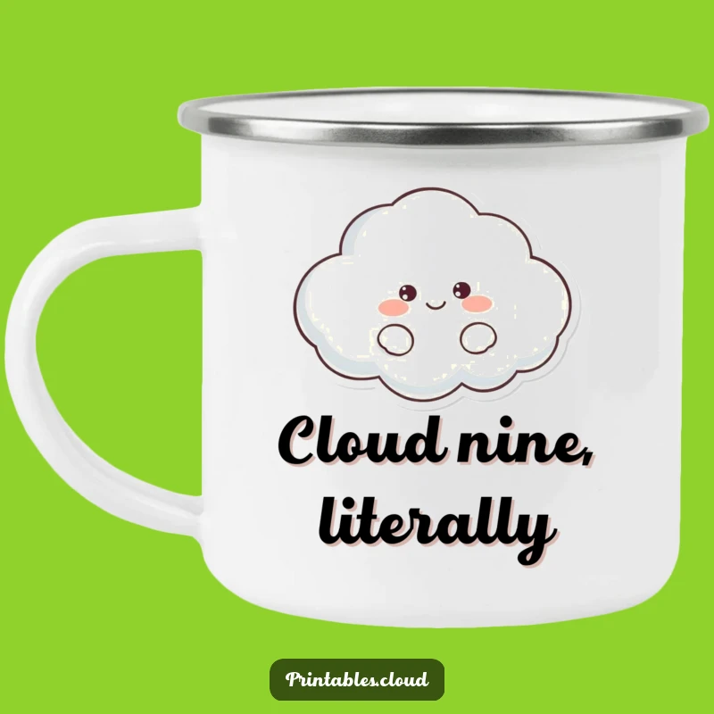 Funny Lazy Cloud Camping Mug: Adventure with a Hilarious Twist