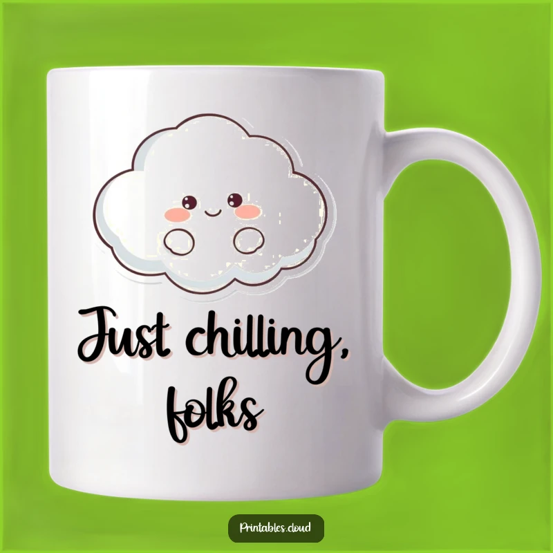 Funny Lazy Cloud Mug: Perfect Gift for Relaxed Souls
