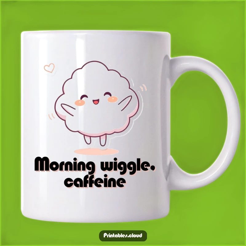 Funny Cloud Dance Party Mug - Silly Breeze Moves, Hilarious Gift for Fun Lovers