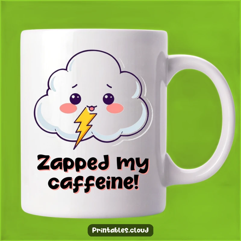 Funny Surprised Cloud Mug: Hilarious Gift for Shockingly Good Times