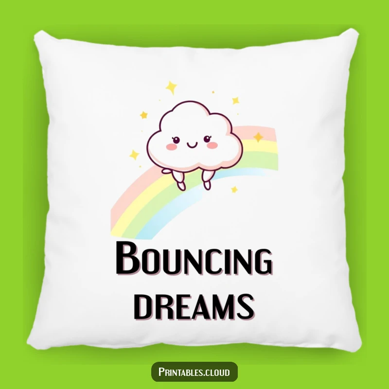 Cozy Funny Cloud Rainbow Pillow: Comfort and Cheer Gift