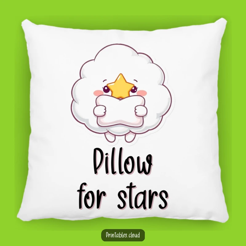 Funny Cloud Star Pillow - Cozy Comfort with a Heartwarming Design