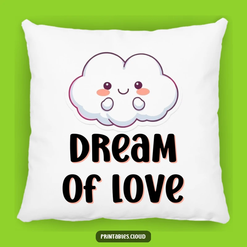 Funny Cozy Heart Cloud Pillow - Floating Love Design, Cozy Humorous Gift for Comfort