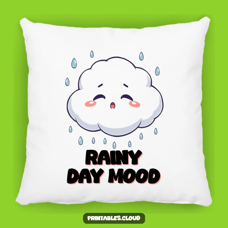 Funny Surprised Cloud Pillow: Cozy Comfort with a Comedic Twist