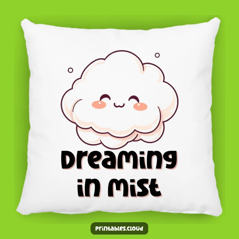 Soft Giggling Cloud Pillow - Cozy Up With Funny Misty Creations