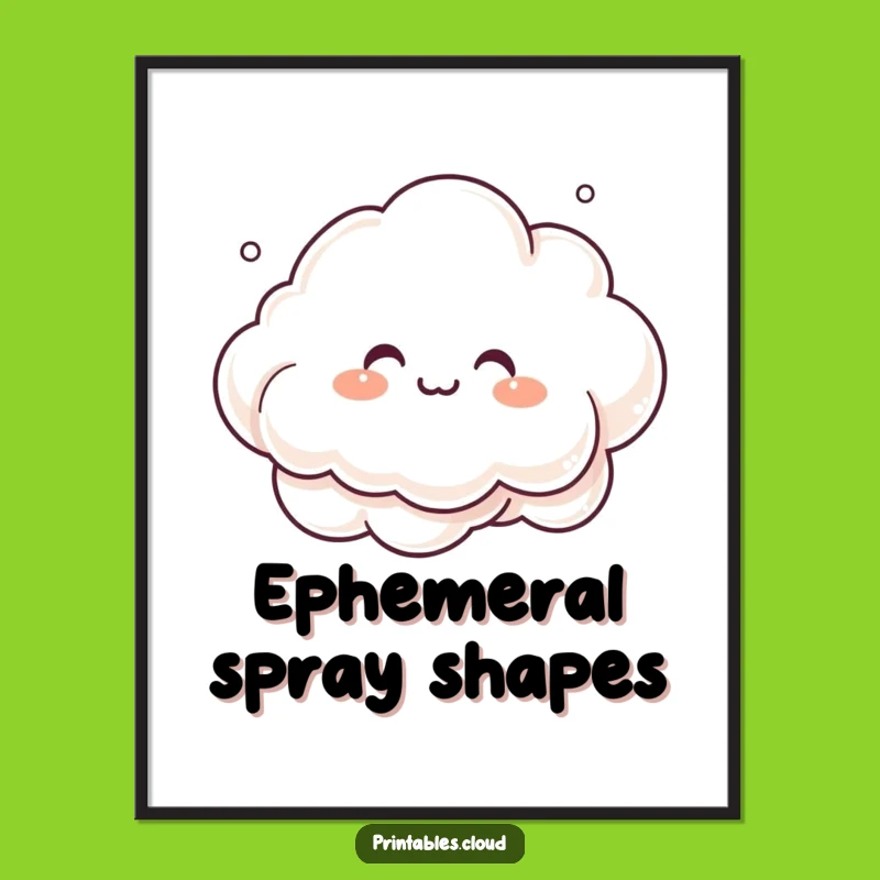 Funny Giggling Cloud Digital Art - Instant Misty Art for Your Walls