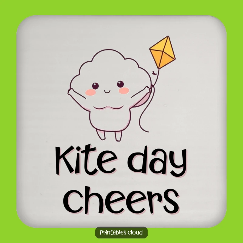 Funny Cloud Kite Rider Coaster - Protect Surfaces with Whimsical Charm