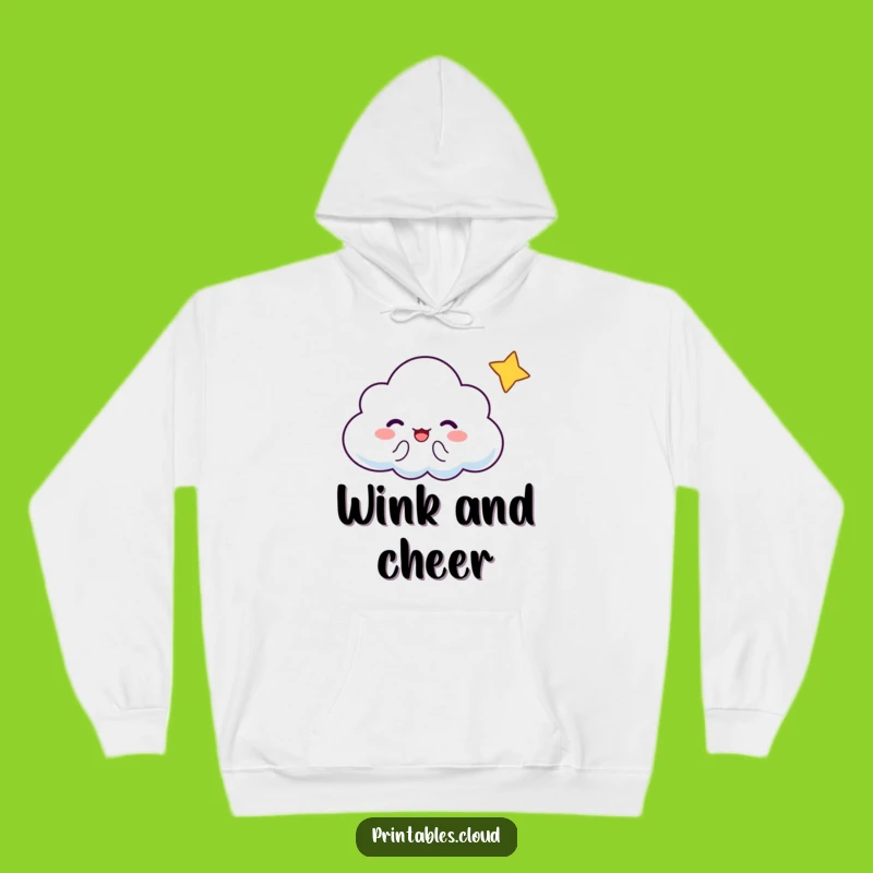 Cozy Funny Cloud Star Hoodie: Warm Wishes Gift