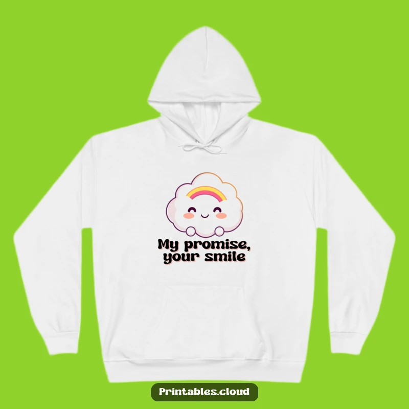 Funny Cozy Cloud Rainbow Hoodie: Offering Warmth & Joy, Perfect Funny Gift
