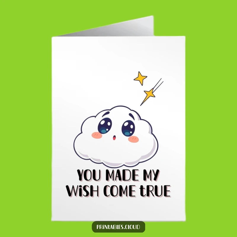 Shocked Cloud Free Printable Thank You Card Funny Downloadable Gift