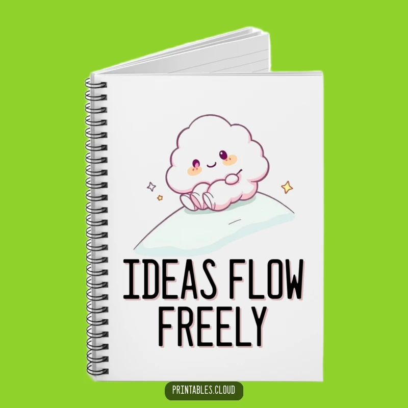 Funny Cloud Sliding Notebook: Adventure Journal for Smooth Ideas