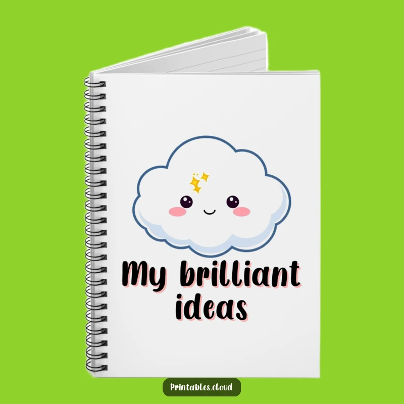 Funny Cloud Twinkle Notebook: Magical Speech Bubble, Whimsical Journaling, Ideal Funny Gift