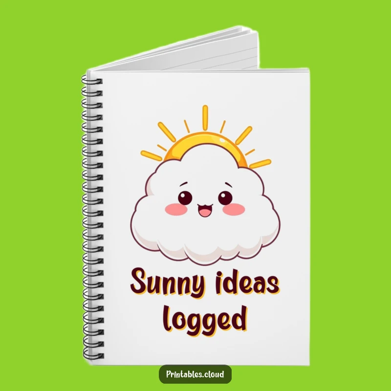 Funny Sunshine Journal - Warm Cloud Theme, Humorous Gift for Optimists
