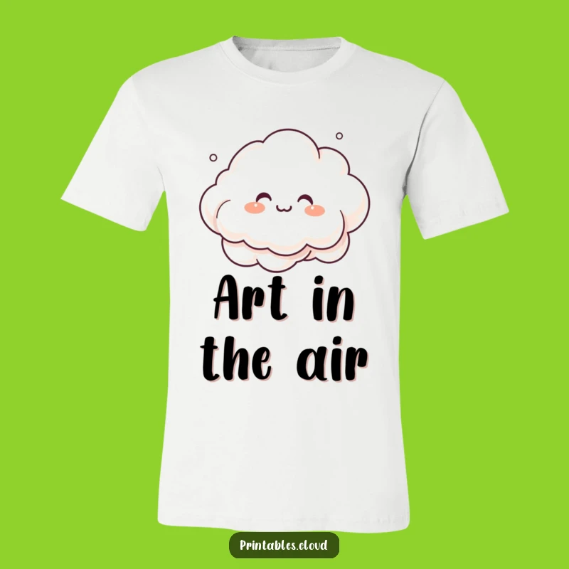 Funny Giggling Cloud T-Shirt - Mist Master of Playful Designs