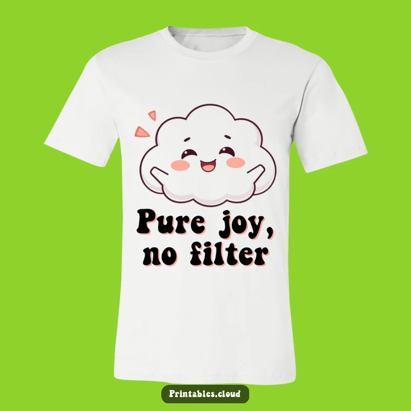 Funny Happy Cloud Pose T-Shirt - Wear Your Blissful Contentment