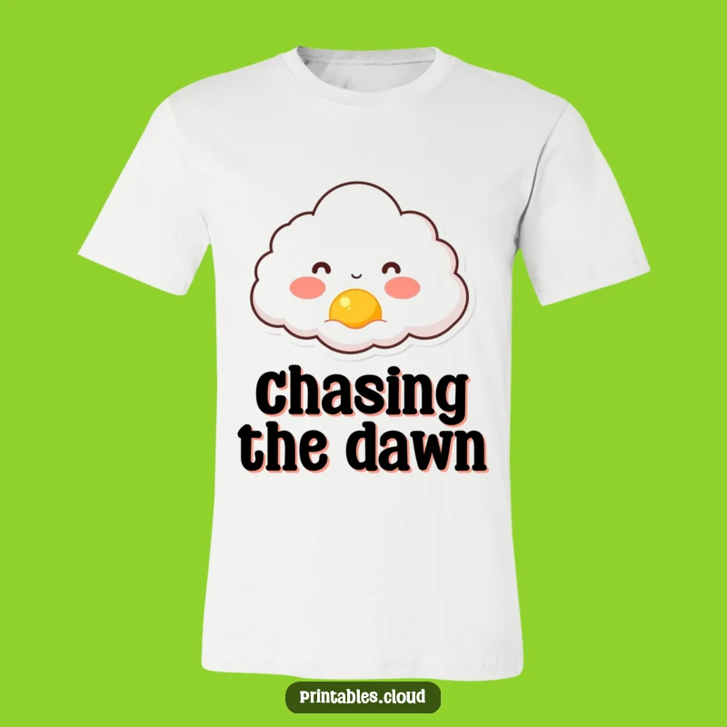 Funny Rosy Cloud Dawn T-Shirt - Wear Your Optimism and Joy