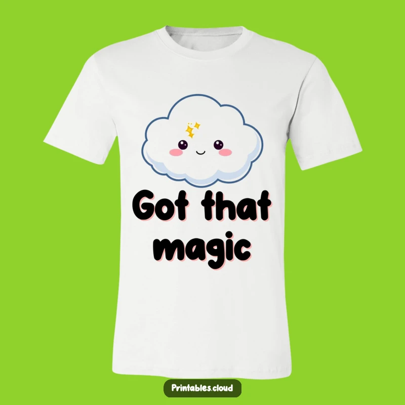 Funny Cloud Twinkle T-Shirt: Magical Speech Bubble, Whimsical Humorous Gift Apparel